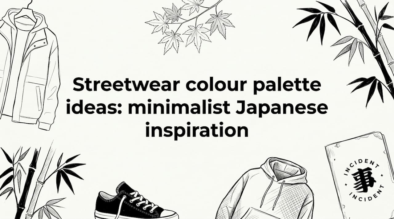 Hand-drawn minimalist streetwear title card illustration