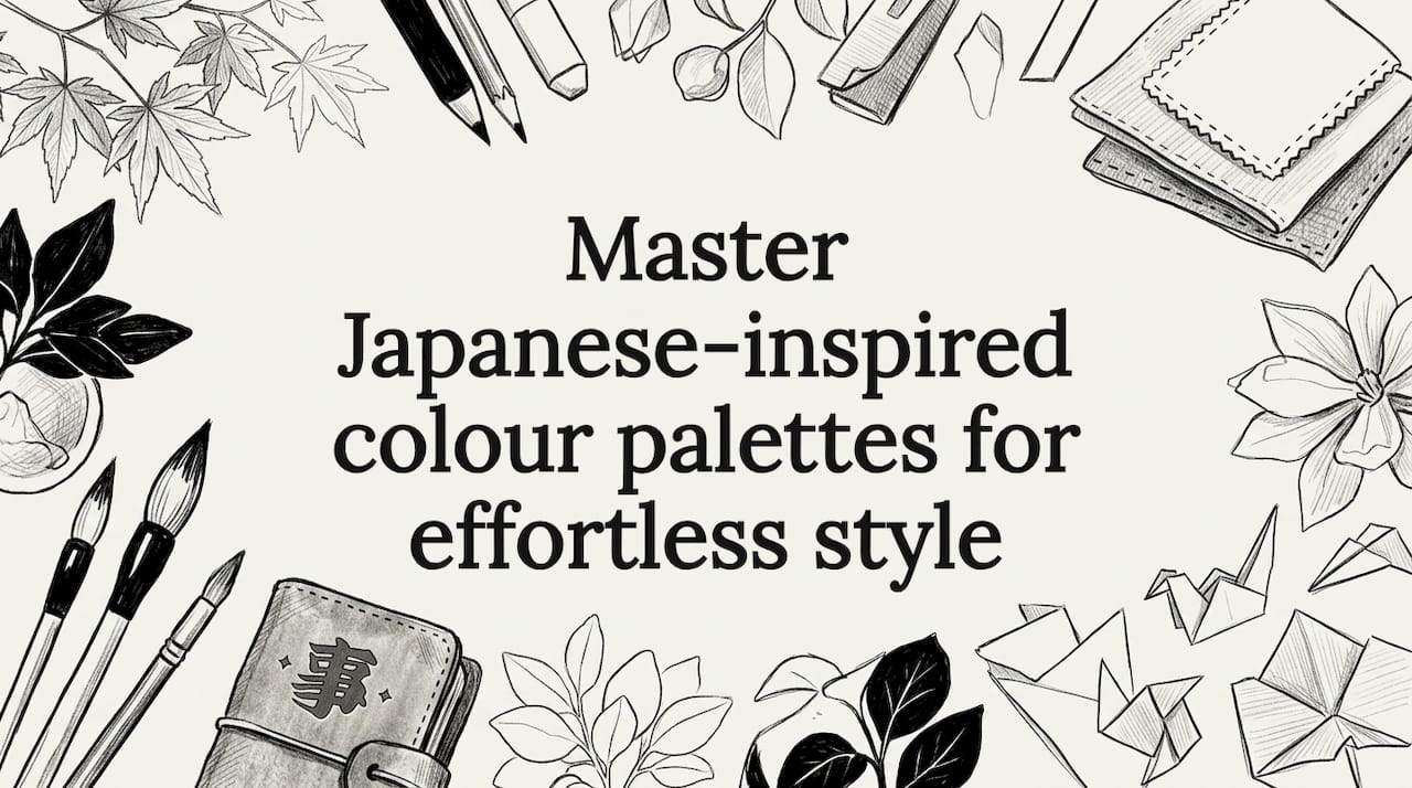 Decorative Japanese-inspired blog title card illustration