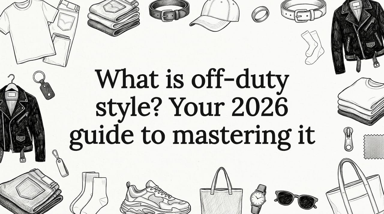 Decorative off-duty style title card illustration