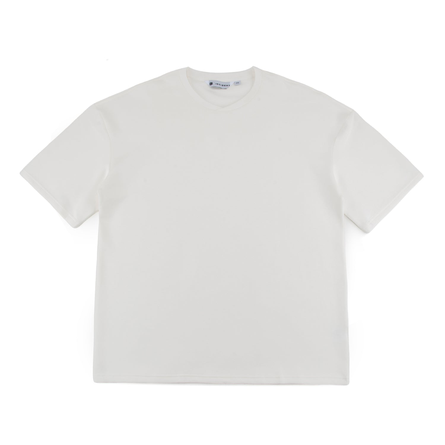 White PIMA cotton t-shirt on a white background