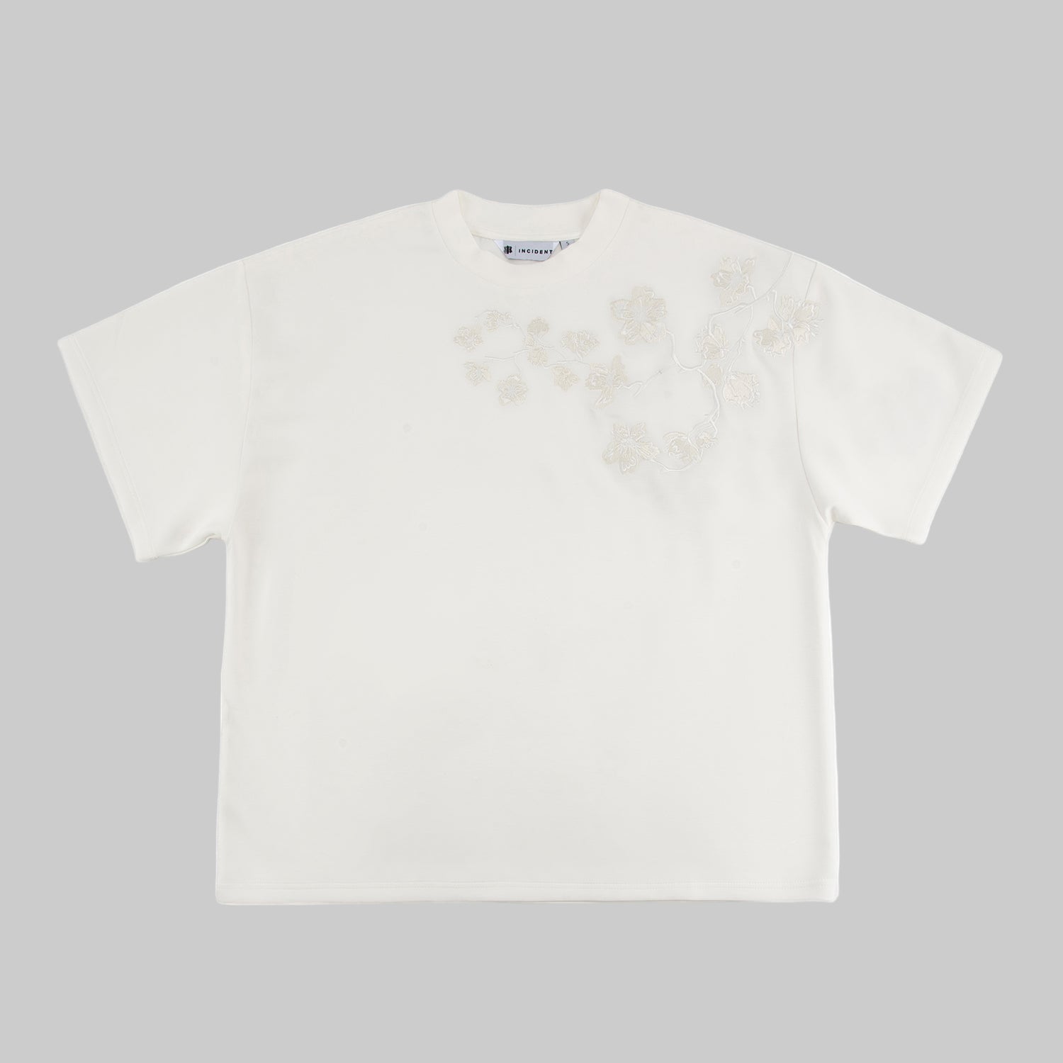 White t-shirt on a white background