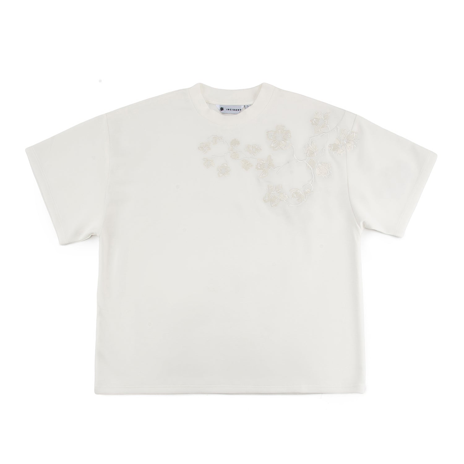 White t-shirt on a white background