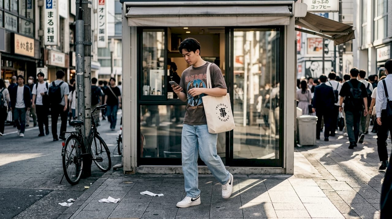 Urban Tokyo streetwear everyday scene