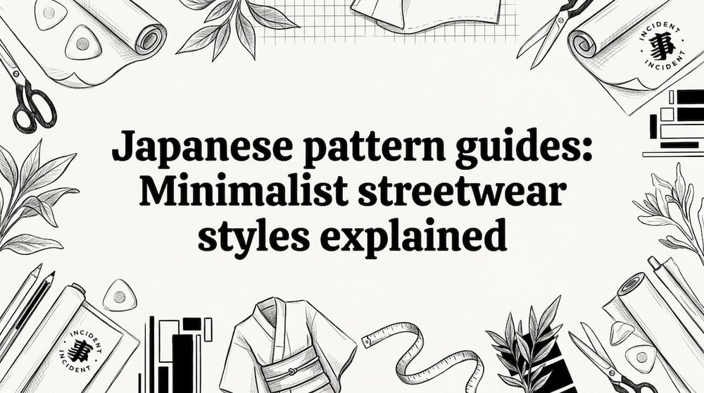 Japanese pattern guides: Minimalist streetwear styles explained – INCIDENT