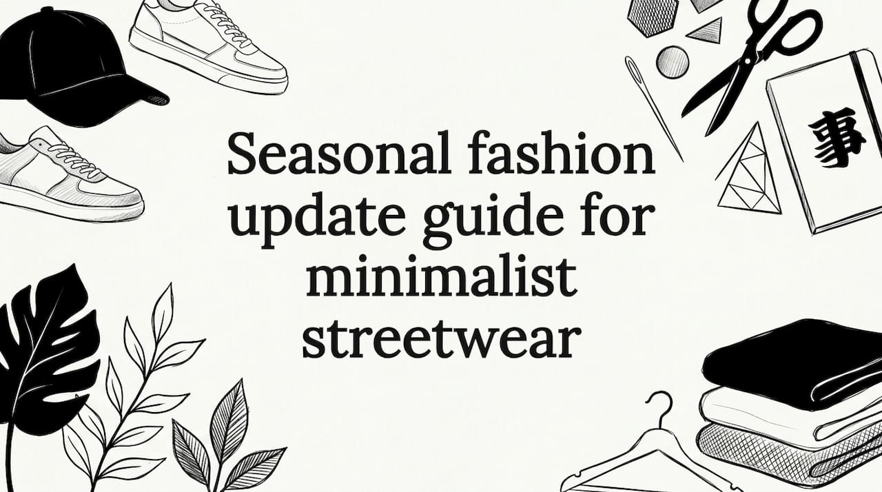 Minimalist streetwear themed decorative title card