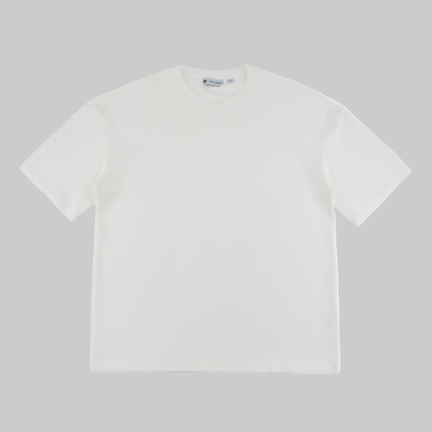 White PIMA cotton t-shirt on a white background
