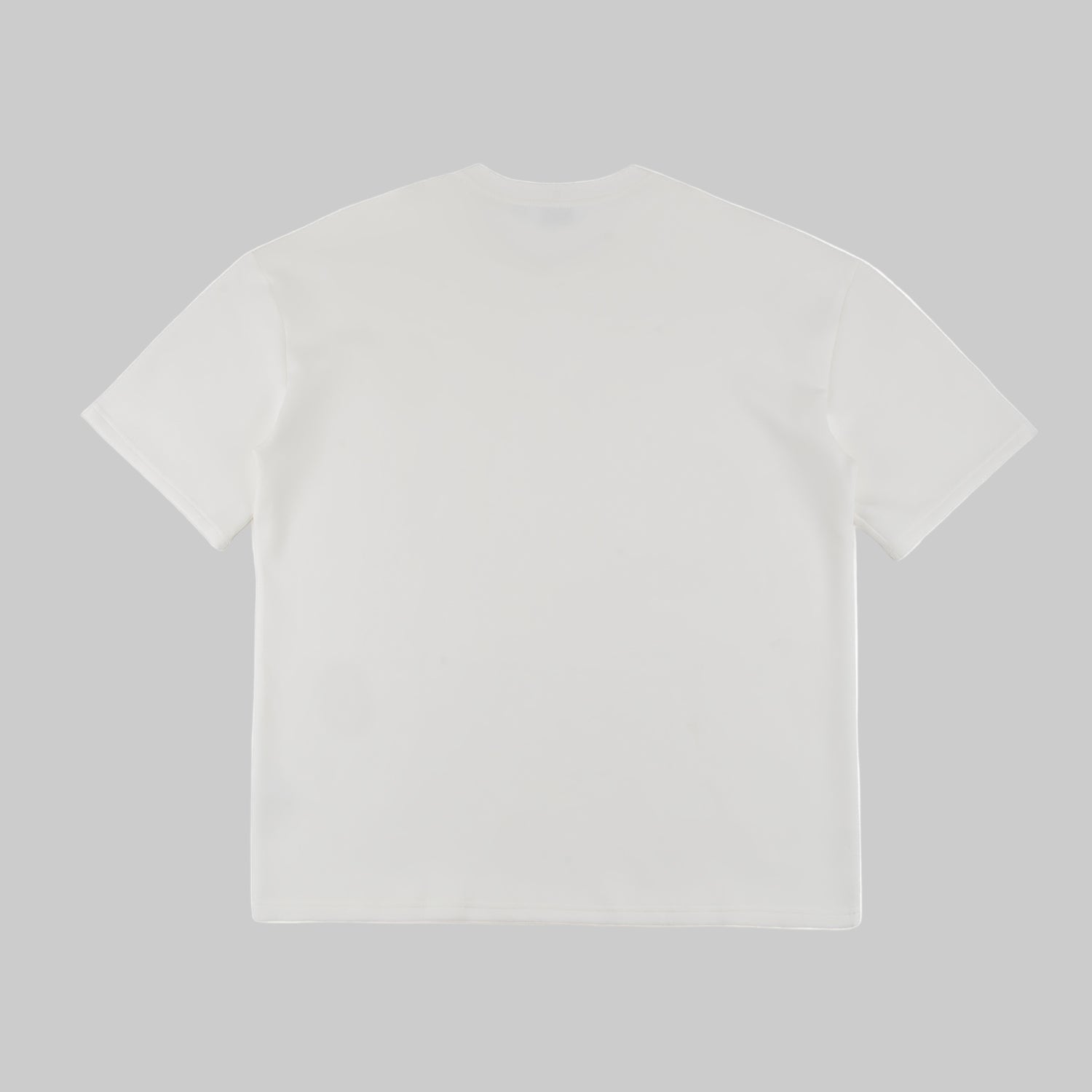 White t-shirt on a white background