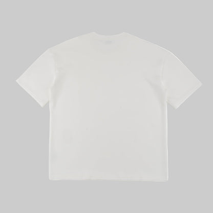 White t-shirt on a white background
